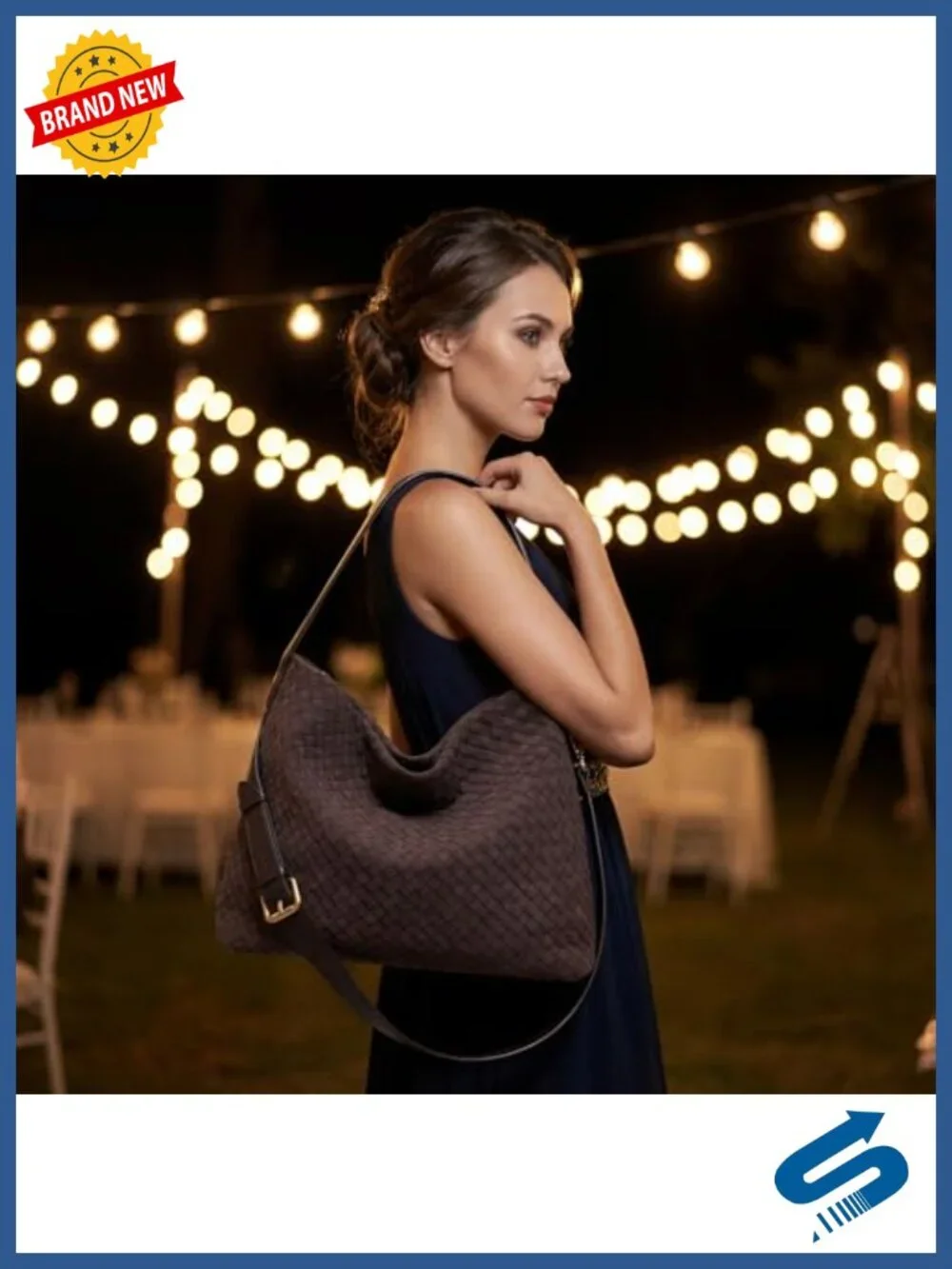 Suede Woven Tote Bag Braided Hobo Satchel Large Shoulder Purse Work Travel
